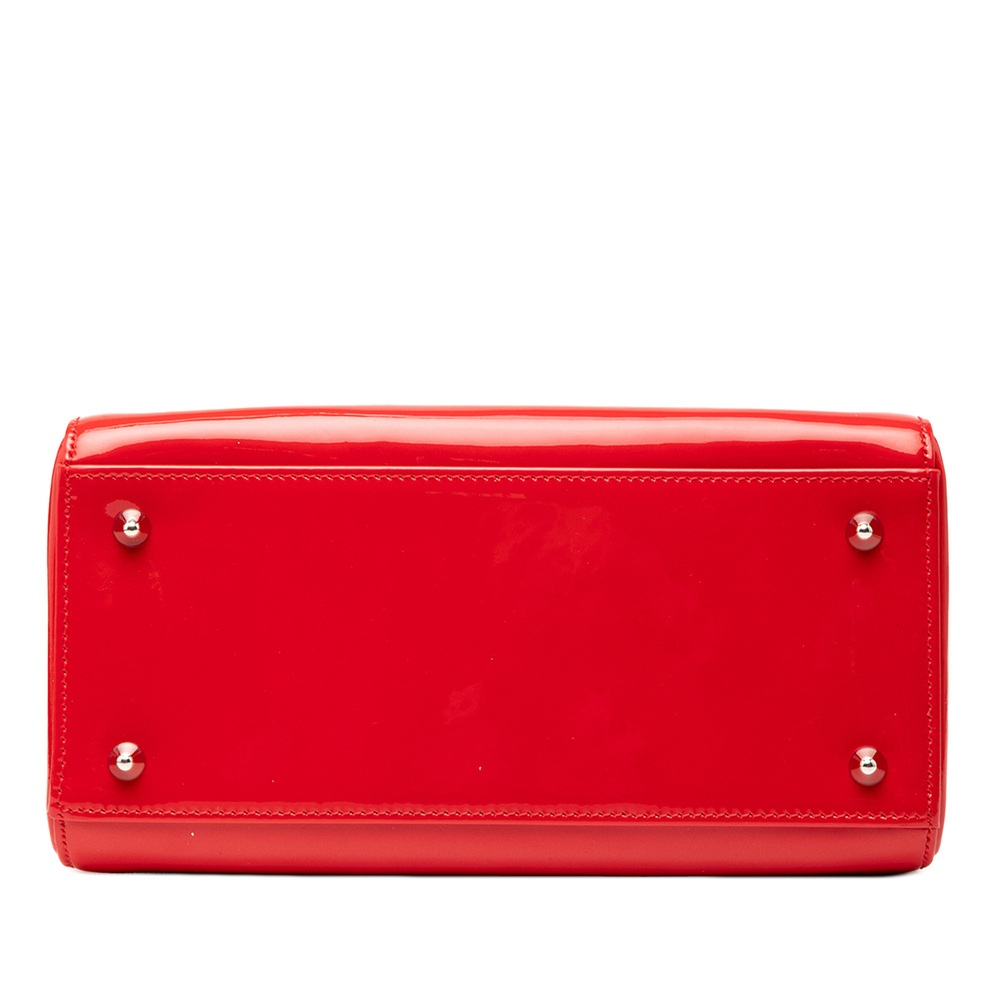 Pre-Loved Dior Medium Patent Lady Dior - Picture 3 of 7